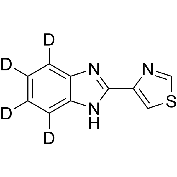 Thiabendazole-d<sub>4</sub> Chemical Structure