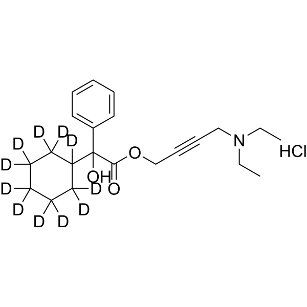 Oxybutynin-d<sub>11</sub> chloride Chemical Structure