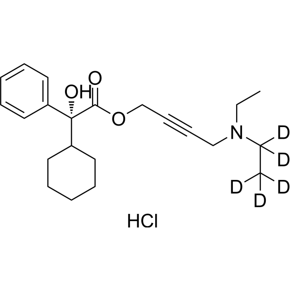 Oxybutynin-d<sub>5</sub> hydrochloride Chemical Structure