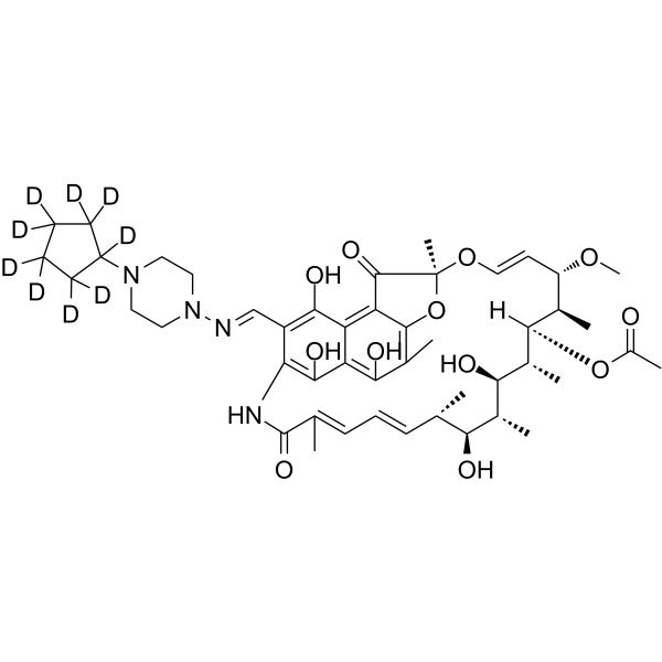 Rifapentine-d<sub>9</sub> Chemical Structure