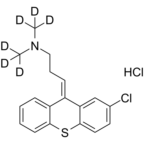 Chlorprothixene-d<sub>6</sub> hydrochloride Chemical Structure