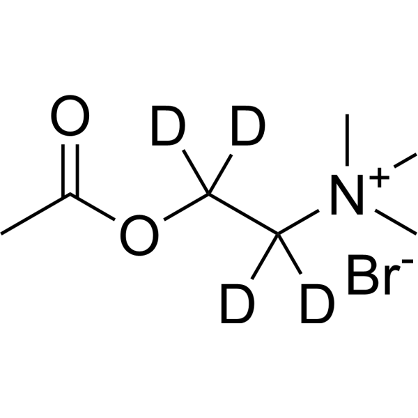 Acetylcholine-d<sub>4</sub> (bromide) Chemical Structure