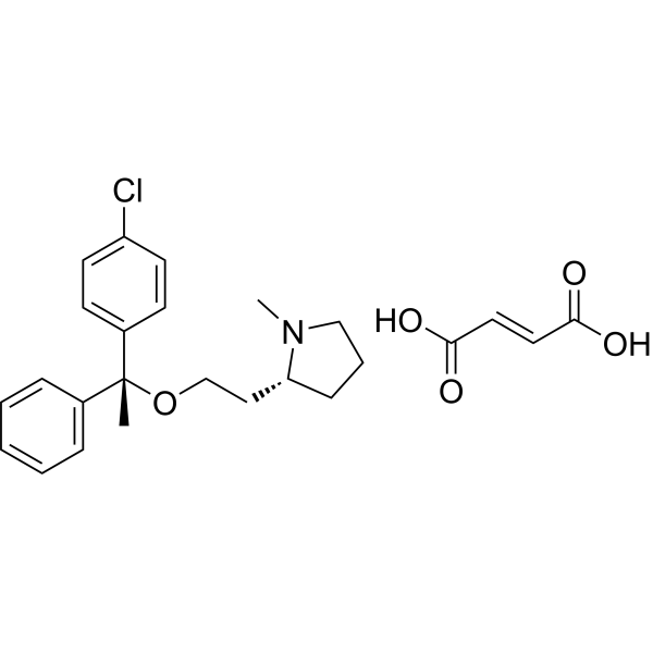 Clemastine fumarate (Standard) Chemical Structure