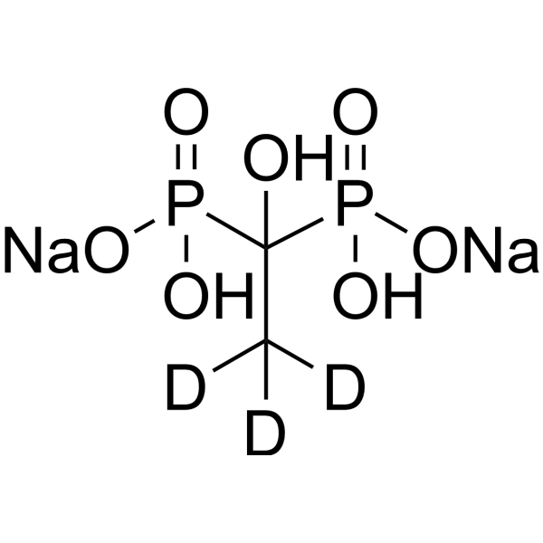 Etidronic acid-d<sub>3</sub> disodium Chemical Structure