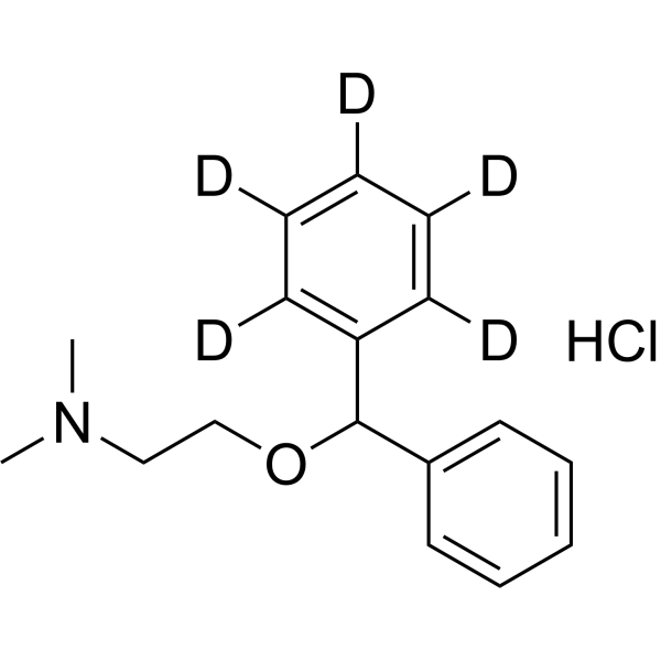 Diphenhydramine-d<sub>5</sub> hydrochloride Chemical Structure