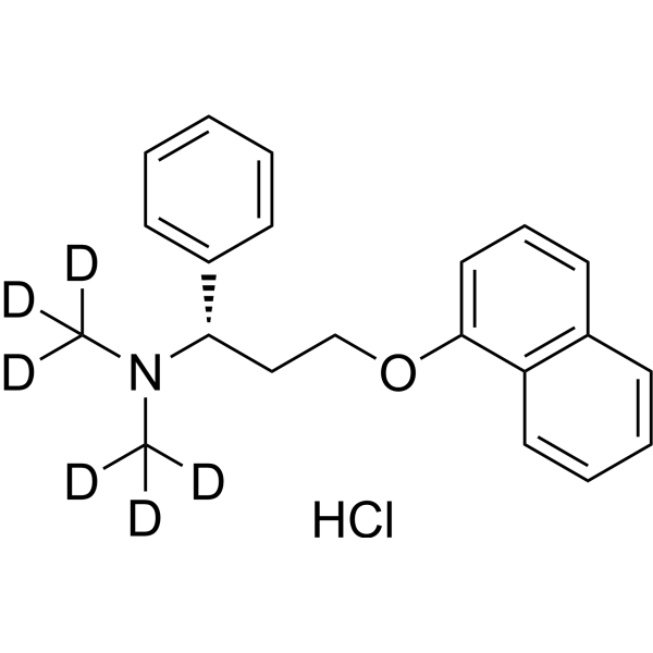 Dapoxetine-d<sub>6</sub> hydrochloride Chemical Structure