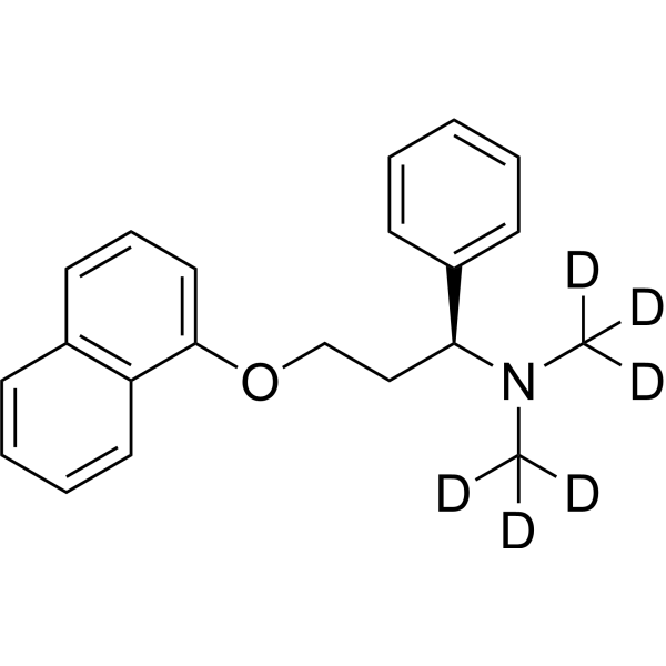 Dapoxetine-d<sub>6</sub> Chemical Structure