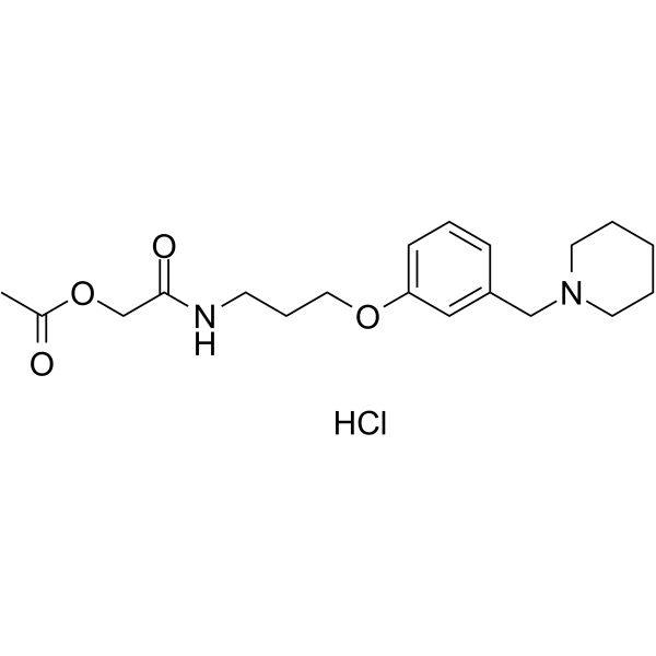 Roxatidine Acetate Hydrochloride Chemical Structure