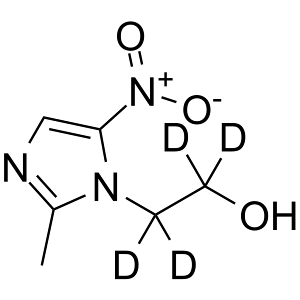 Metronidazole-d<sub>4</sub> Chemical Structure