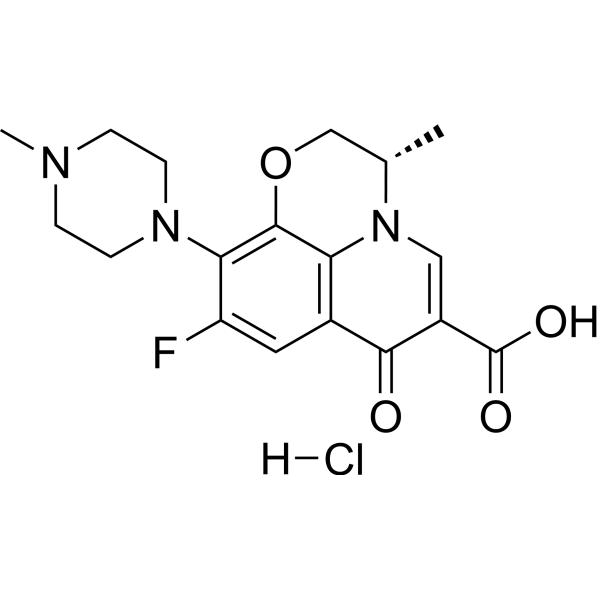 Levofloxacin hydrochloride Chemical Structure