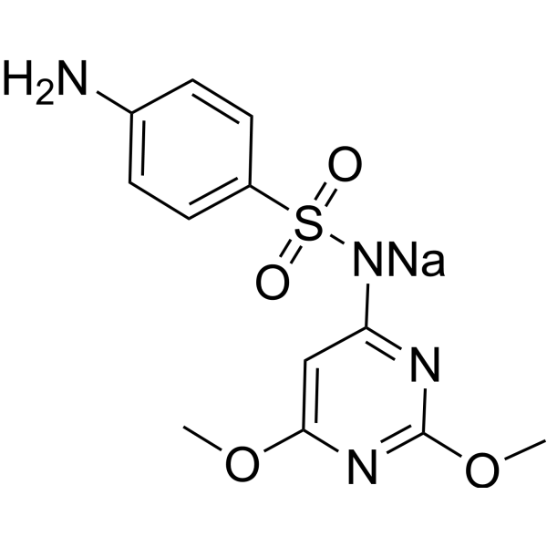 Sulfadimethoxine sodium Chemical Structure