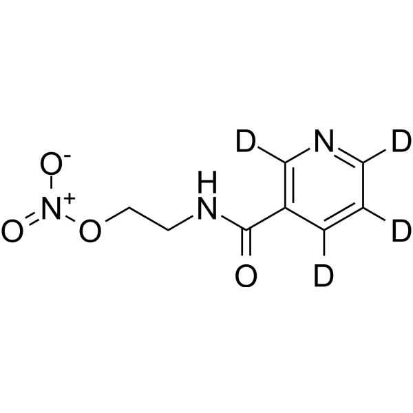 Nicorandil-d<sub>4</sub> Chemical Structure