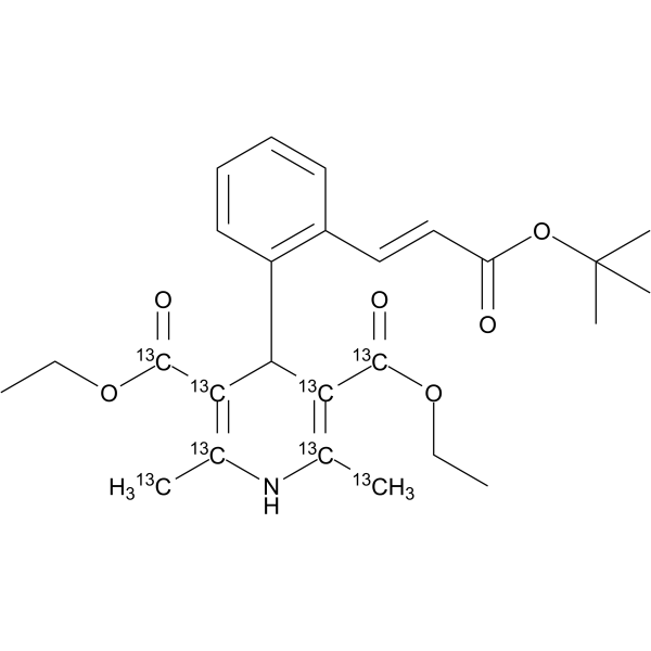 Lacidipine-<sup>13</sup>C<sub>8</sub> Chemical Structure