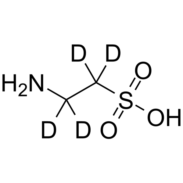 Taurine-d<sub>4</sub> Chemical Structure