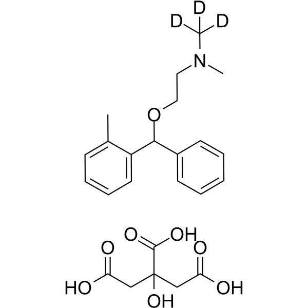 Orphenadrine-d<sub>3</sub> citrate Chemical Structure