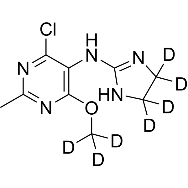 Moxonidine-d<sub>7</sub> Chemical Structure