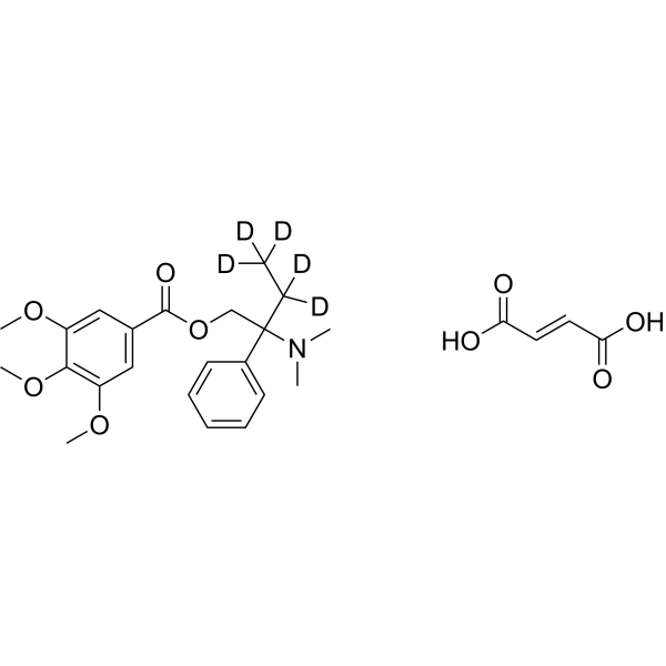Trimebutine-d<sub>5</sub> fumarate Chemical Structure
