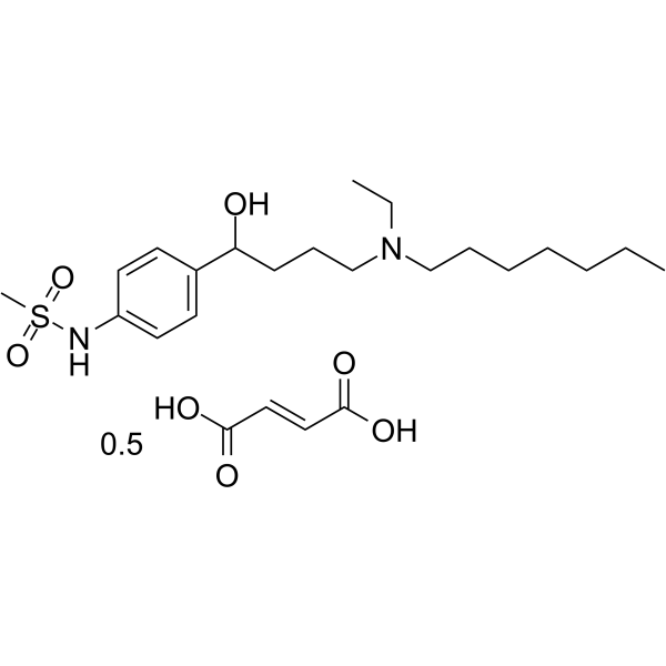 Ibutilide fumarate Chemical Structure