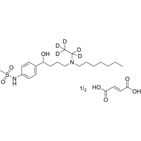 Ibutilide-d<sub>5</sub> fumarate Chemical Structure