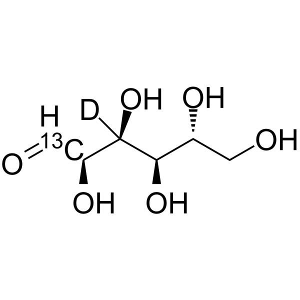 D-Glucose-13C,d1-2 Chemical Structure