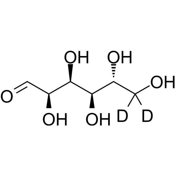 D-Glucose-d<sub>2</sub> Chemical Structure
