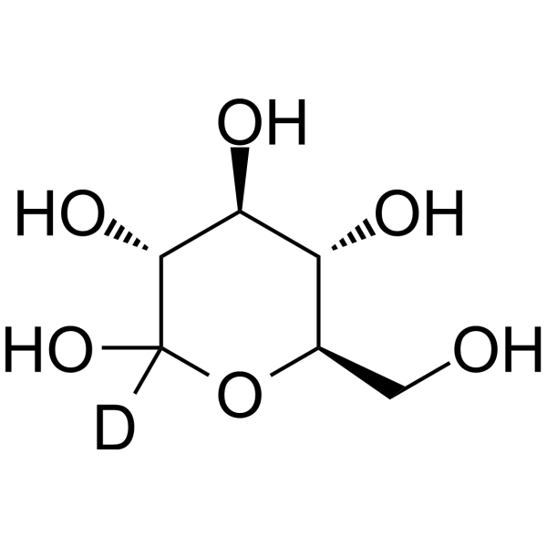 D-Glucose-d<sub>1</sub>-4 Chemical Structure