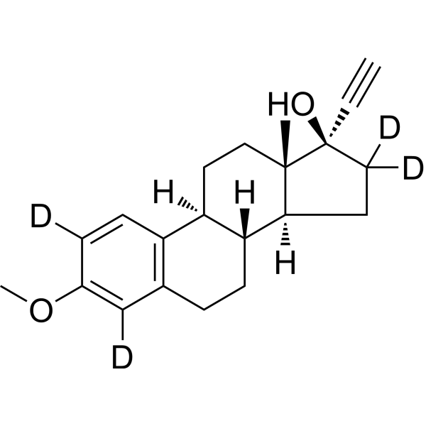 Mestranol-d<sub>4</sub> Chemical Structure