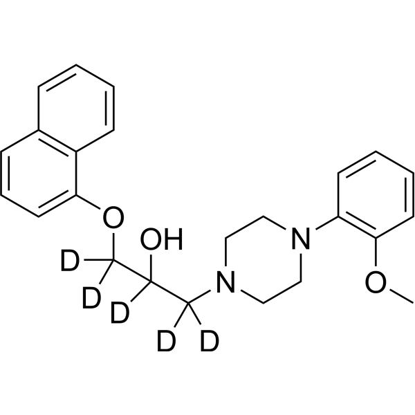 Naftopidil-d<sub>5</sub> Chemical Structure