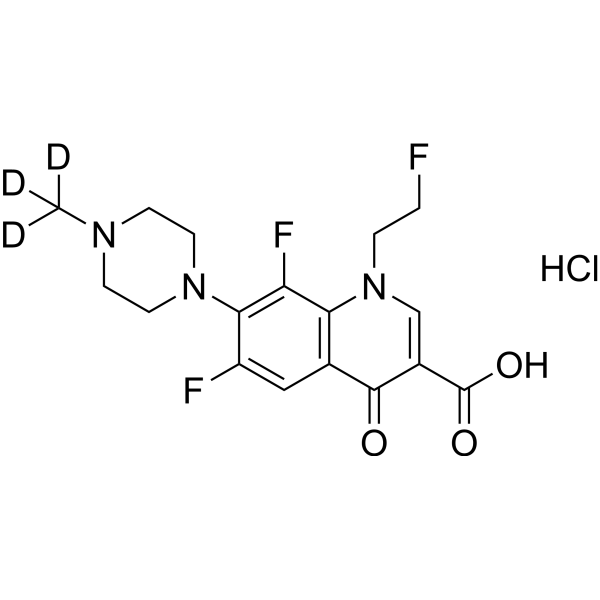 <em>Fleroxacin</em>-d3 hydrochloride