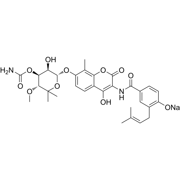 Novobiocin sodium Chemical Structure