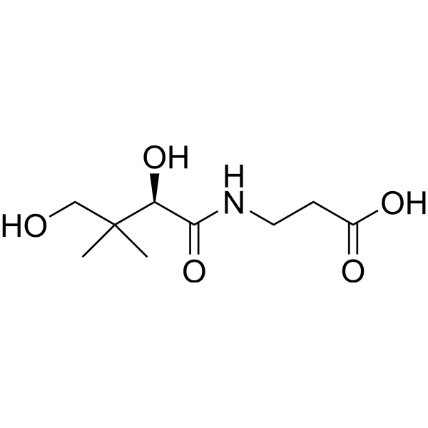D-Pantothenic acid Chemical Structure