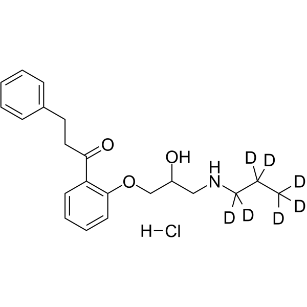 Propafenone-d<sub>7</sub> hydrochloride Chemical Structure