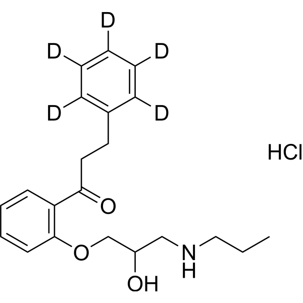 Propafenone-(phenyl-dd<sub>5</sub>) (hydrochloride) Chemical Structure