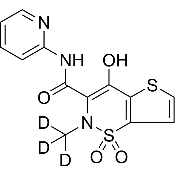 Tenoxicam-d<sub>3</sub> Chemical Structure