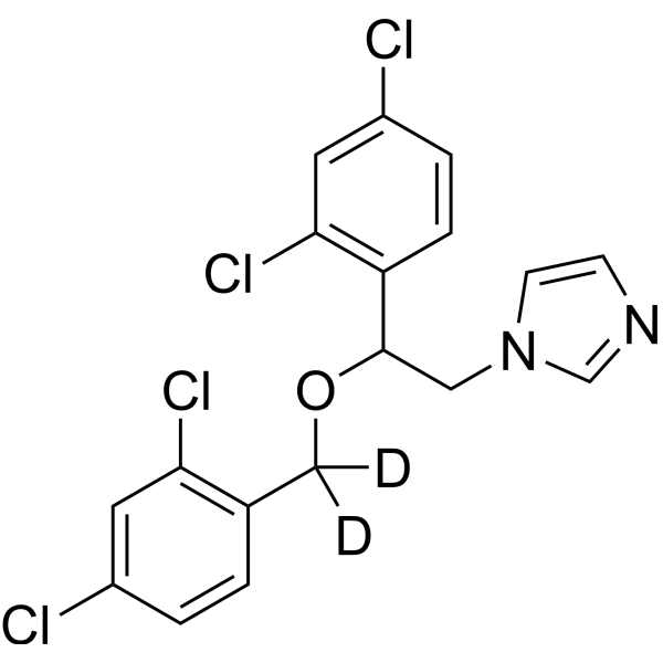 Miconazole-d<sub>2</sub> Chemical Structure