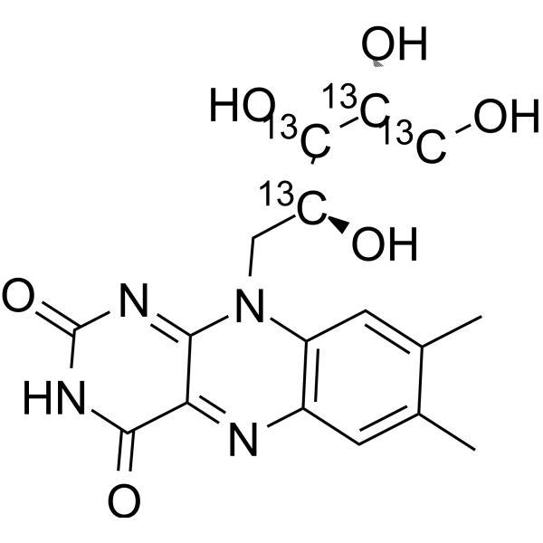 Riboflavin-13C5 Chemical Structure