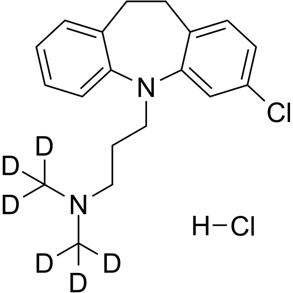 Clomipramine-d<sub>6</sub> hydrochloride Chemical Structure