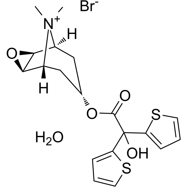 Tiotropium bromide monohydrate Chemical Structure
