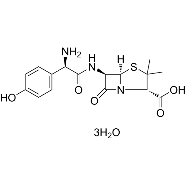 Amoxicillin trihydrate Chemical Structure