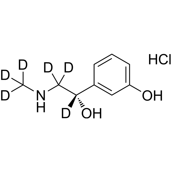 (S)-Phenylephrine-d<sub>6</sub> hydrochloride Chemical Structure