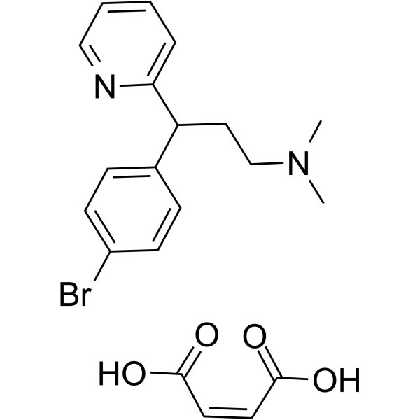 Brompheniramine maleate Chemical Structure