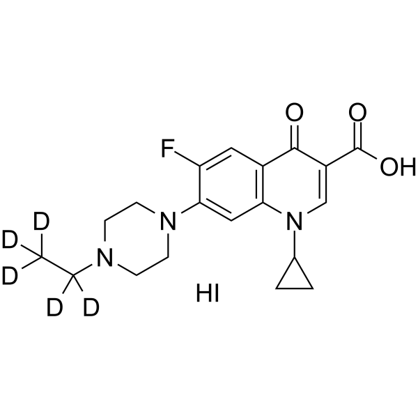 Enrofloxacin-d<sub>5</sub> hydriodide Chemical Structure