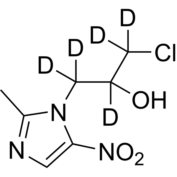 Ornidazole-d<sub>5</sub> Chemical Structure