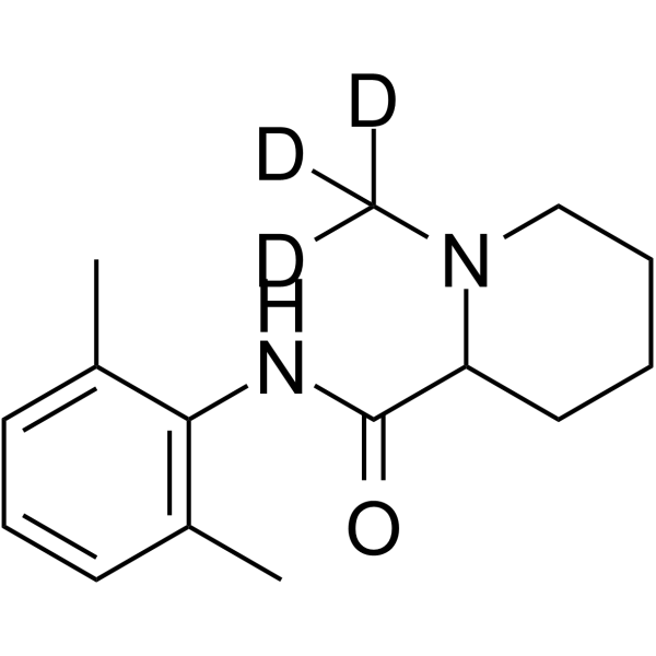 Mepivacaine-d<sub>3</sub> Chemical Structure