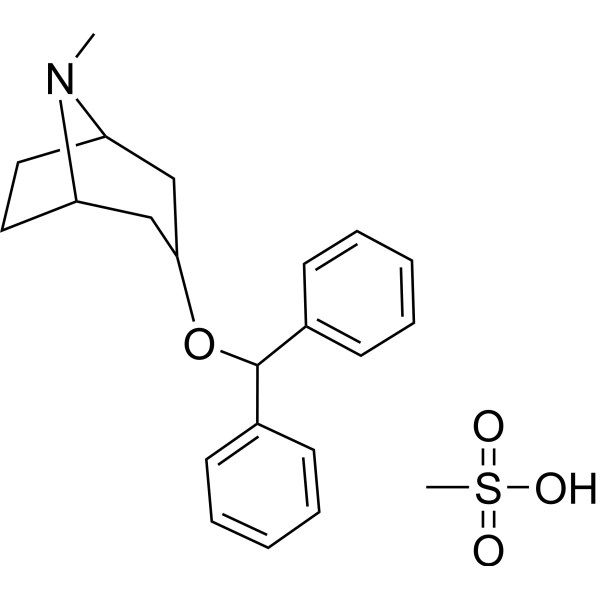 Benztropine mesylate Chemical Structure