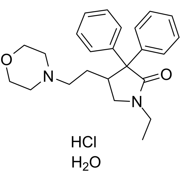 Doxapram hydrochloride hydrate Chemical Structure