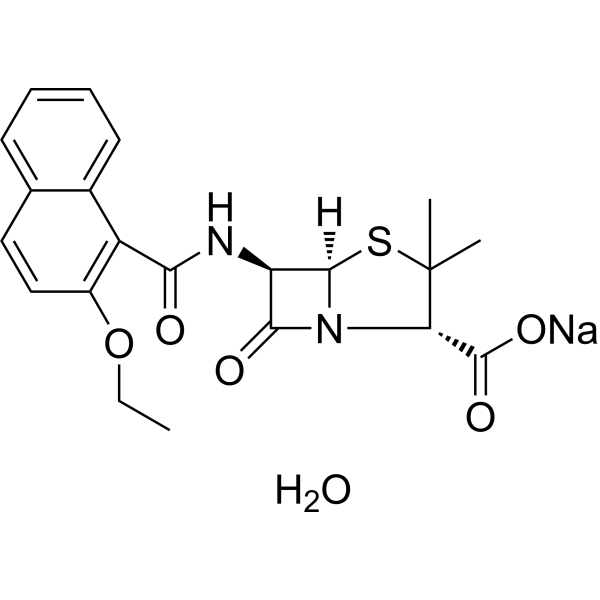 Nafcillin sodium monohydrate Chemical Structure