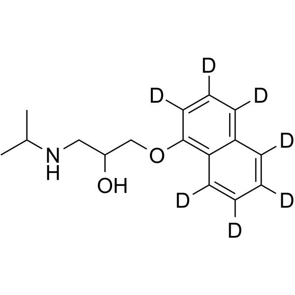 Propranolol-d<sub>7</sub> (ring-d<sub>7</sub>) Chemical Structure