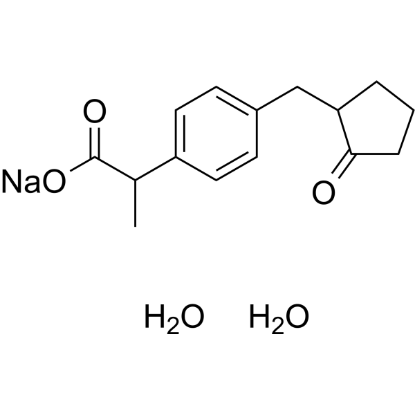 Loxoprofen sodium (dihydrate) Chemical Structure