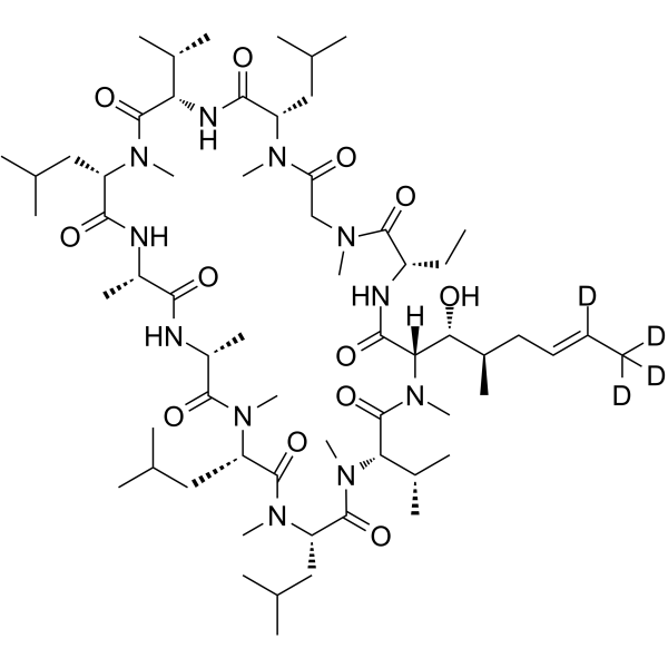 Cyclosporin A-d<sub>4</sub> Chemical Structure